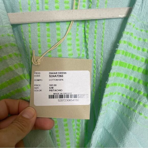 AUGUST ZAKAR FRONT TIE RESORT MINI DRESS NWT Size S/M - Picture 5 of 10